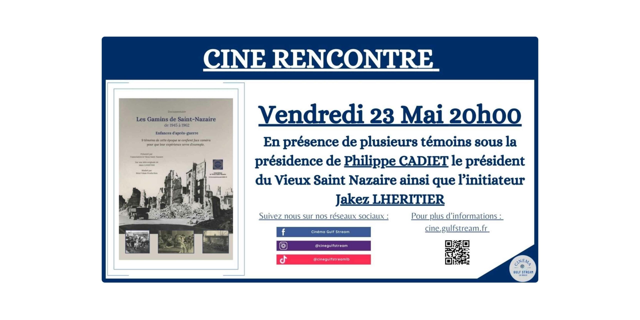 Ciné rencontre les gamins de saint-nazaire